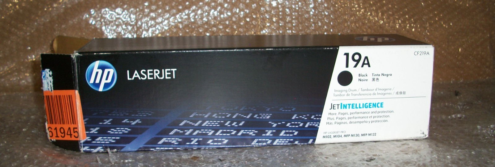 HP 19A (CF219A) Black LaserJet Imaging Drum Toner Cartridge-OPEN BOX