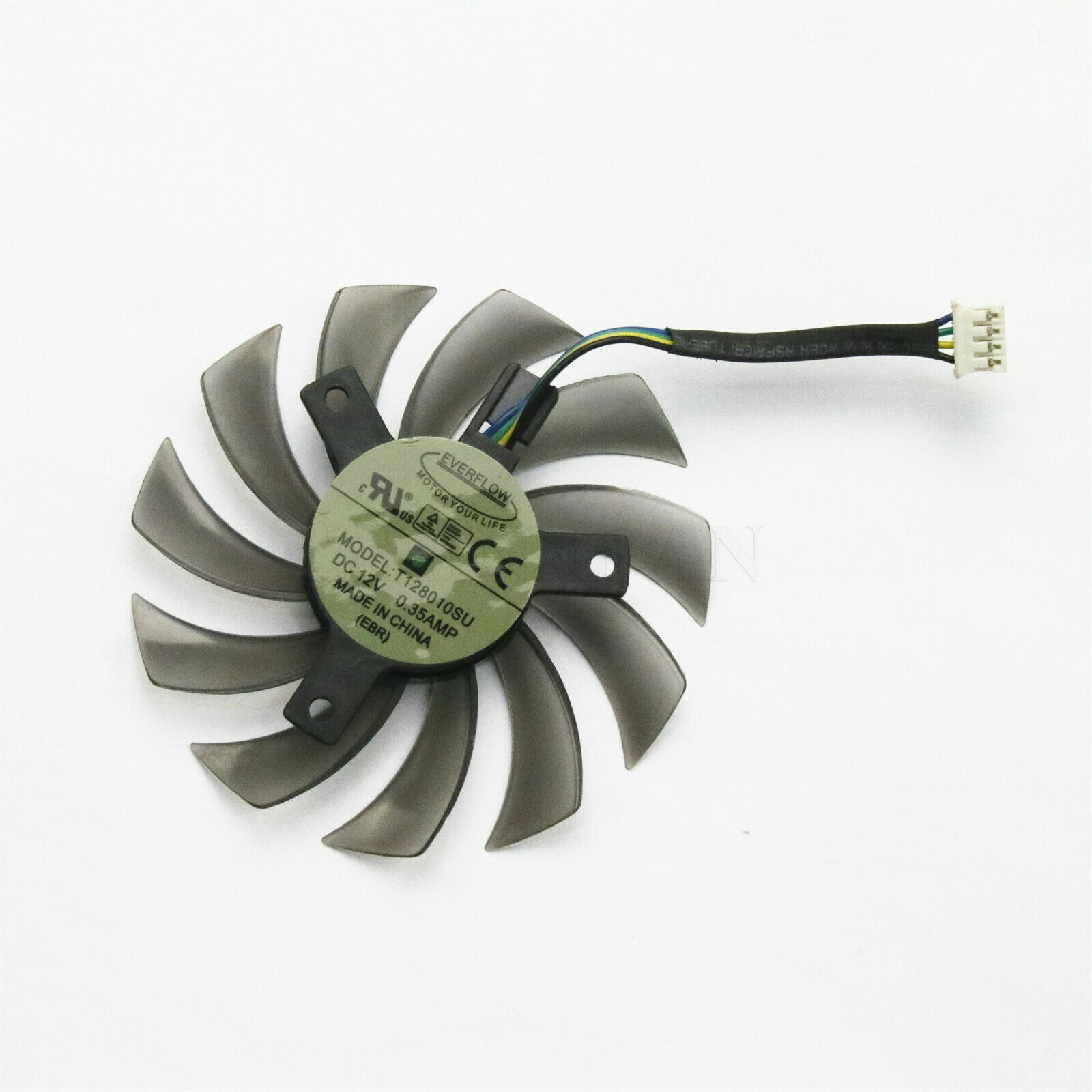 75mm 4pin For GTX770 670 580 HD5870 6850 T128010SU 0.35A 40mm VGA Video Card Fan