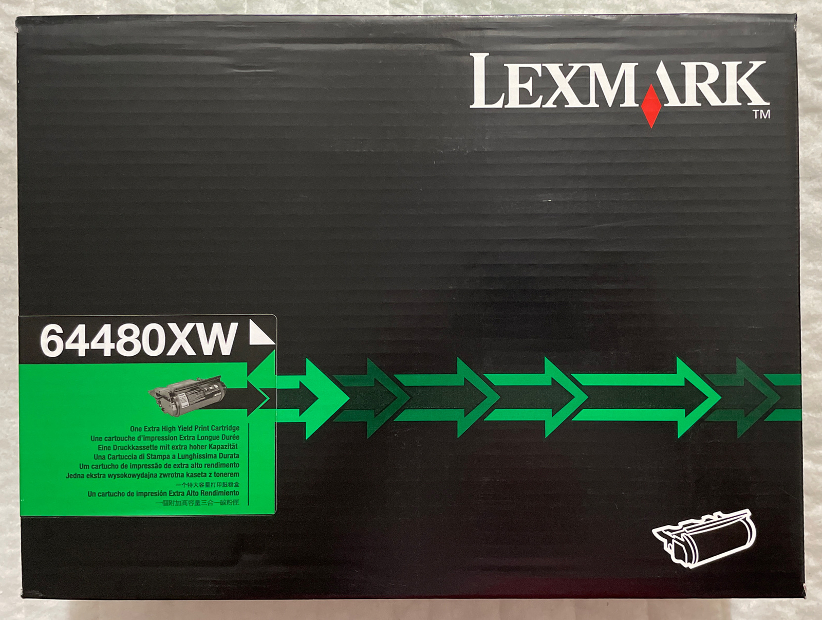 Lexmark 64480XW Black Extra High Yield Toner Cartridge Lexmark T644 Series New