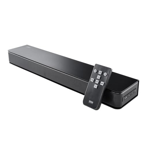 Sanwa Direct Soundbar Slim Design 4cm Height 40W Output HDMI