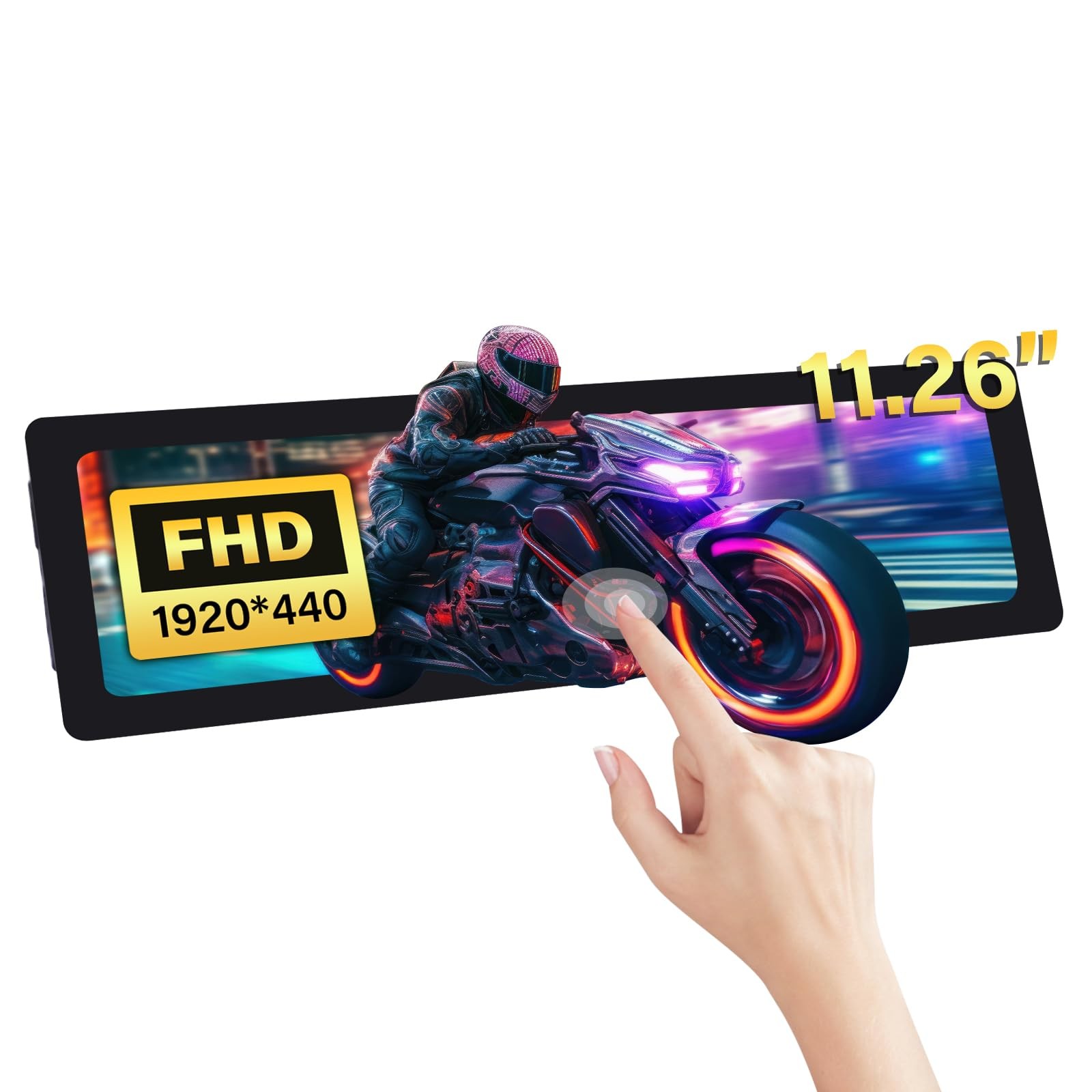 GeeekPi 11.26 inch 1920x440 HDMI LCD Capacitive Touch Screen for Raspberry Pi...