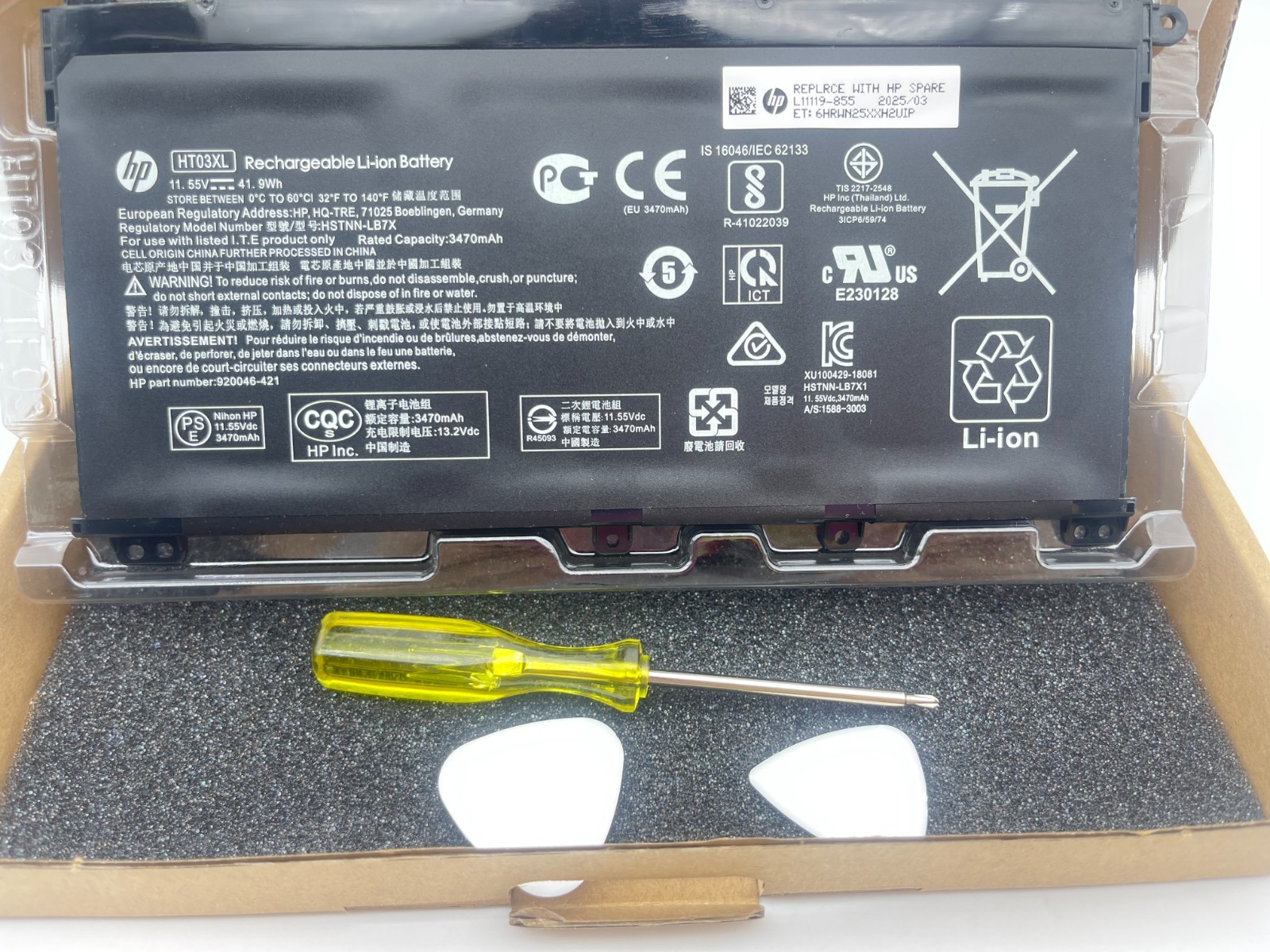 NEW Original HT03XL Battery for HP Pavilion L11421-2C2 L11119-855 15-CS 15-DA
