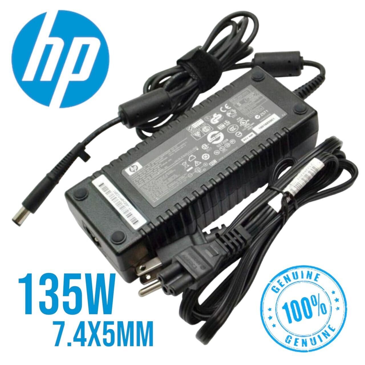 Genuine HP Elite 8300 8200 8000 7900 7800 Ultra-Slim 135W 19.5V AC Adapter 7.4mm