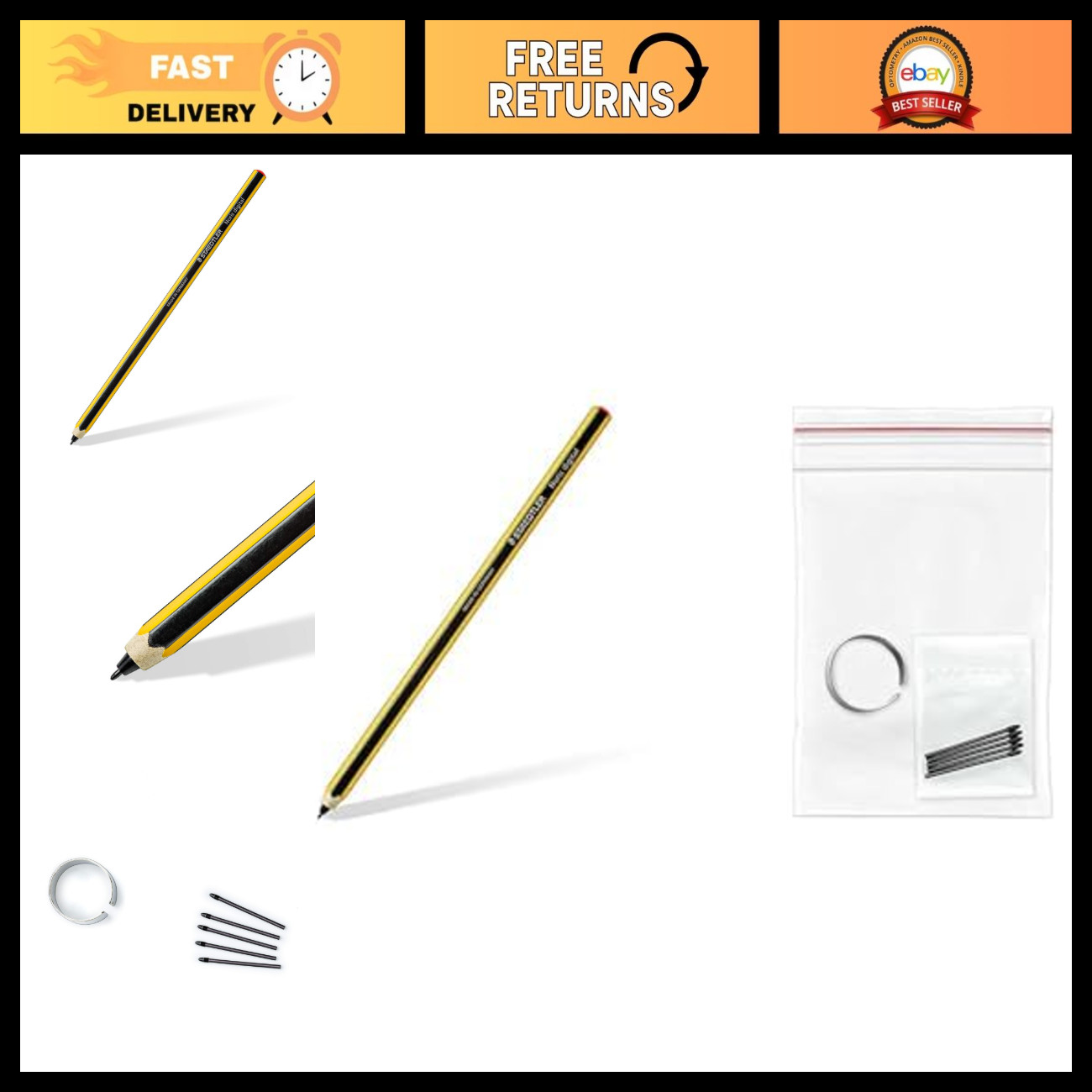 Digital Classic EMR Stylus Set with Replacement Nibs for Tablets & Touchscreens