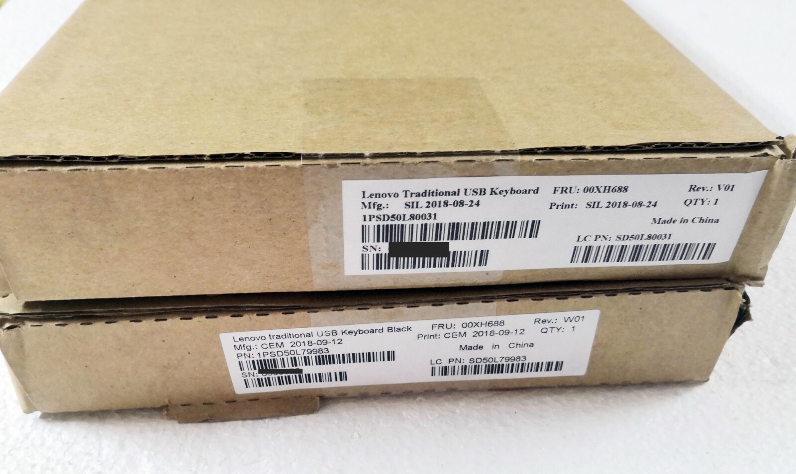 Genuine LENOVO USB KEYBOARD WIRED TRADITIONAL 00XH688