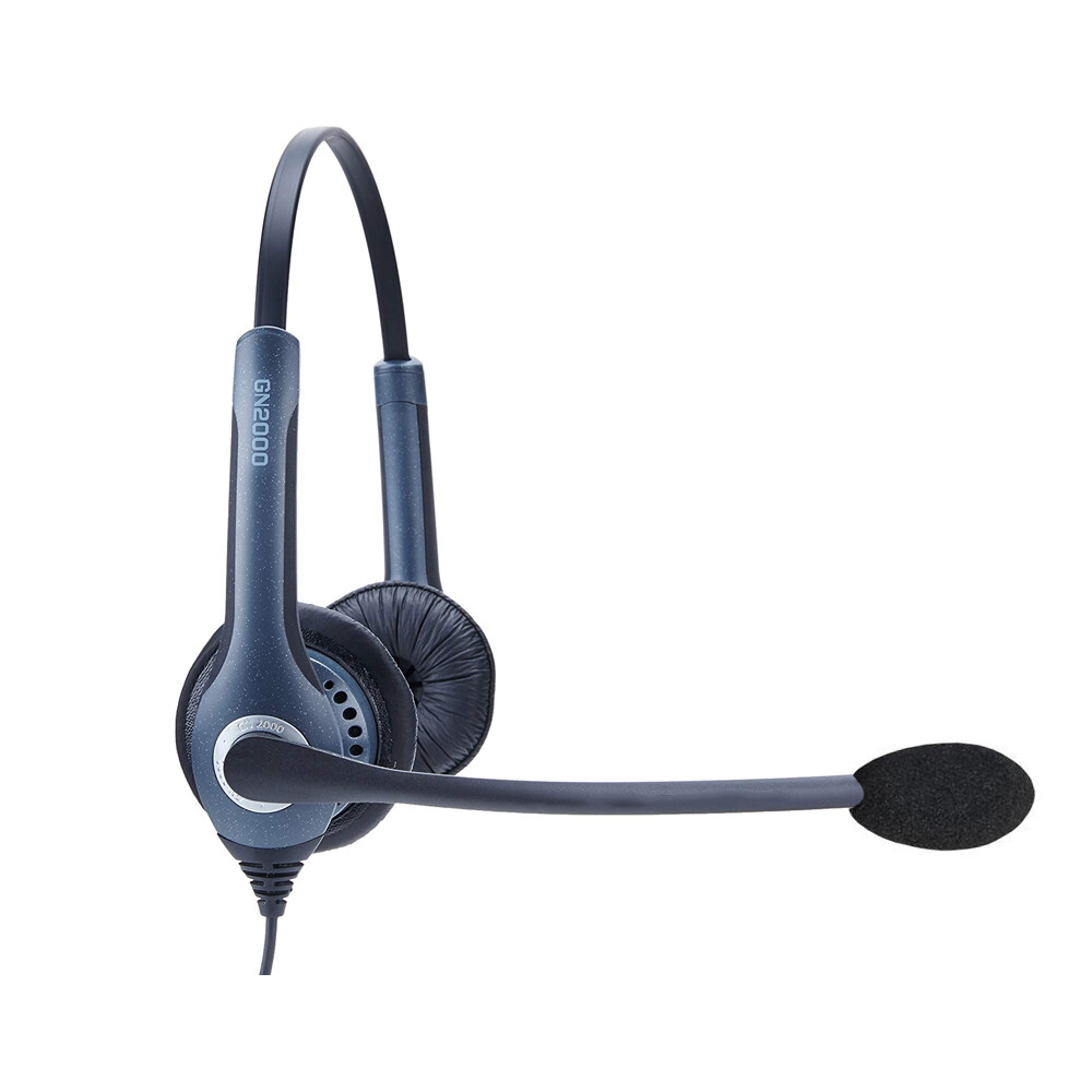 Jabra GN2000 Quick Disconnect (QD) Wired Duo Frequency Headset (Black)(25 Pack)