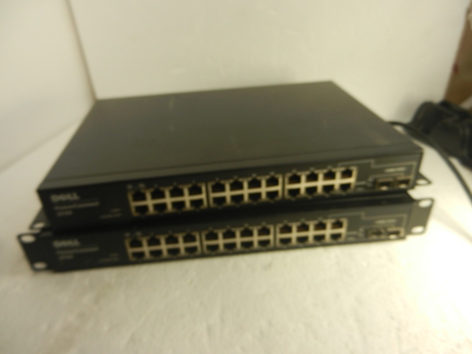 2X Dell PowerConnect 2724 24-Port Gigabit Managed Network Switch - READ NOTES