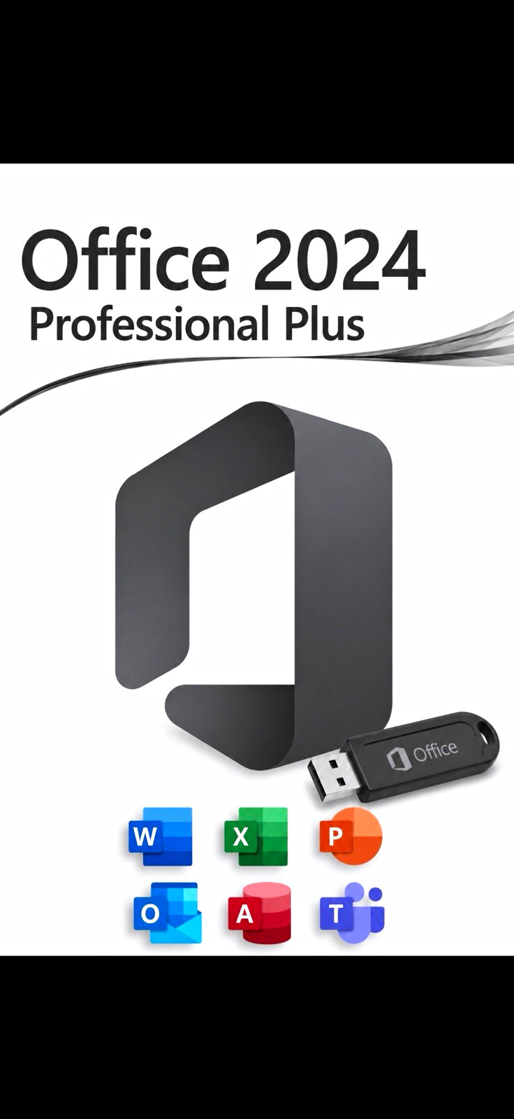1 PC MS 2024 Office 2024 USB STANDALONE FULL COMPLETE VERSION PACK