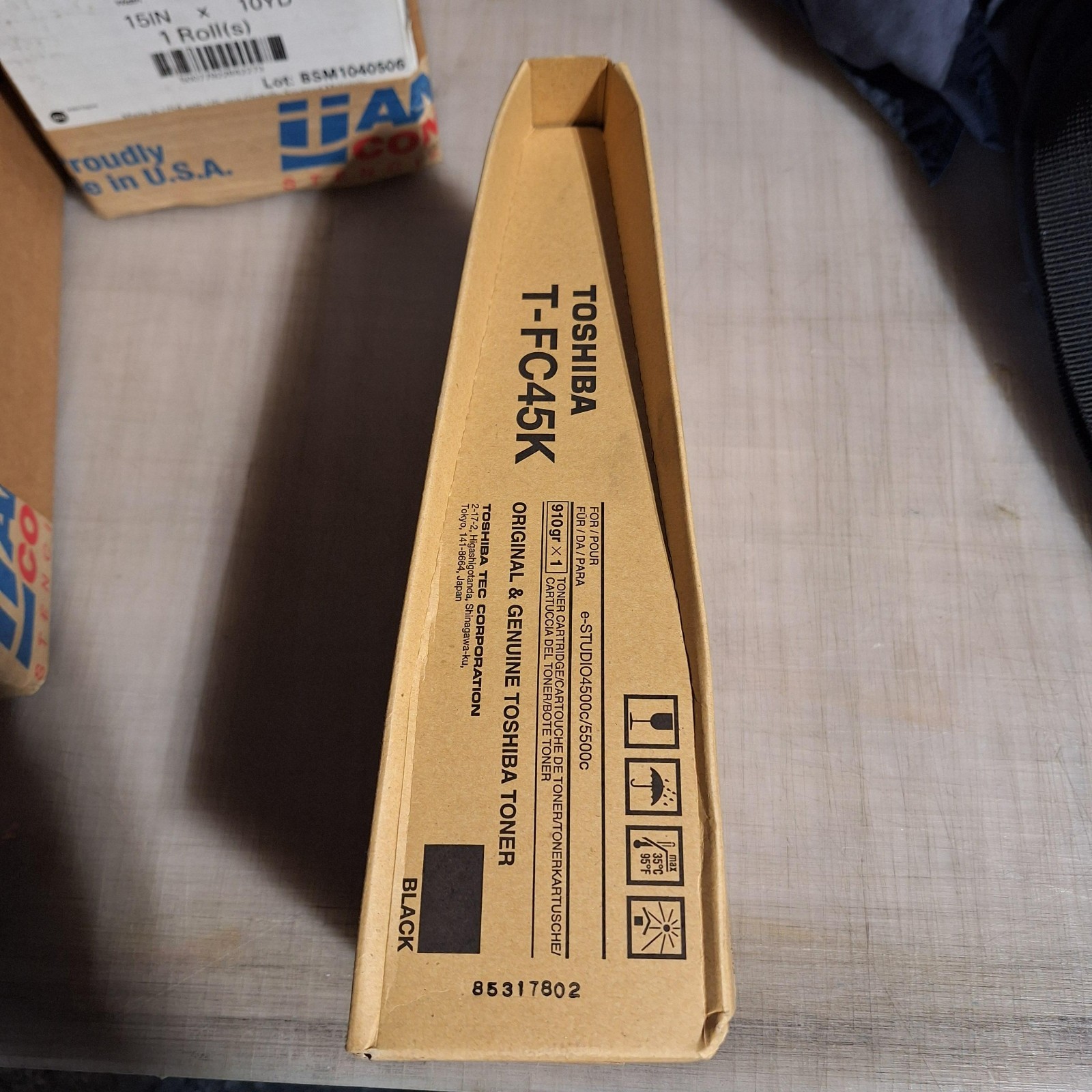 Genuine Toshiba T-FC45K  (3) Black Toner & (1)  Magenta for e-Studio 4500c 5500c
