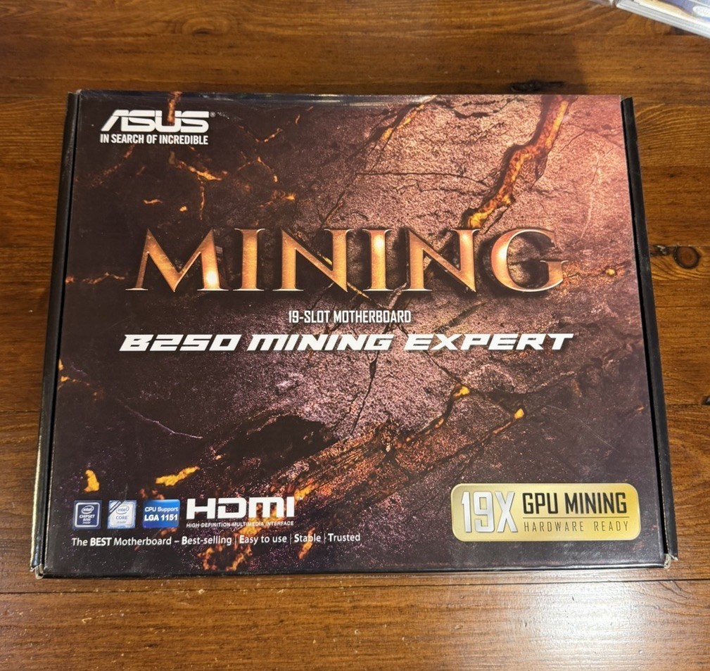 ASUS B250 Mining Expert LGA 1151 Intel 19-slot Motherboard Crypto Mining New B 