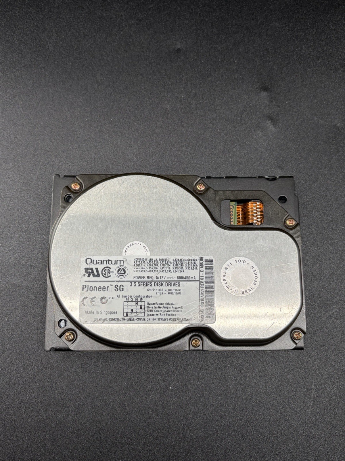 Quantum SG10A011 Pioneer SG 3.5" 1.0 GB IDE ATA Hard Disc Drive FULLY TESTED