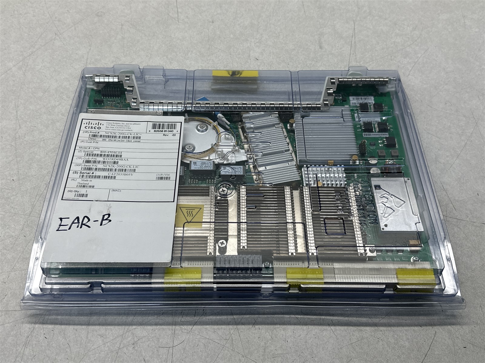 CISCO NCS2000 CPAK MR LINE CARD-C BAND NCS2K-200G-CK-LIC REV4 NEW SEALED PACKAGE
