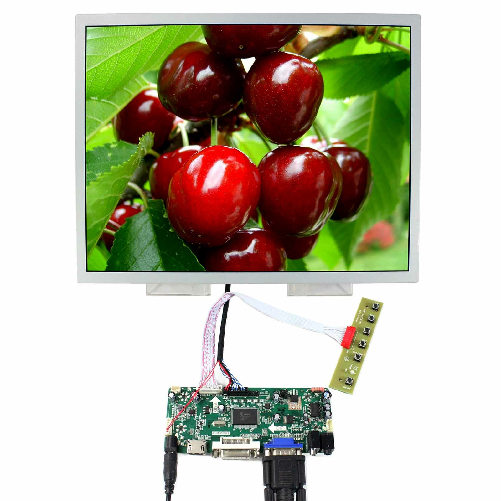 HD DVI VGA AUDIO LCD Controller Board 15" LQ150X1LW94 1024x768 IPS LCD Screen