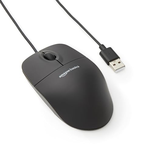 Amazon Basics Mouse USB Wired Blackfrom JP