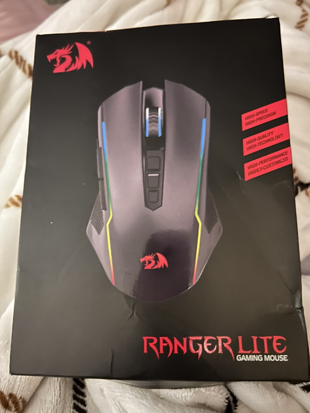 Redragon Ranger Lite M910-KS Black 8000 DPI Double Modes Gaming Mouse 849917