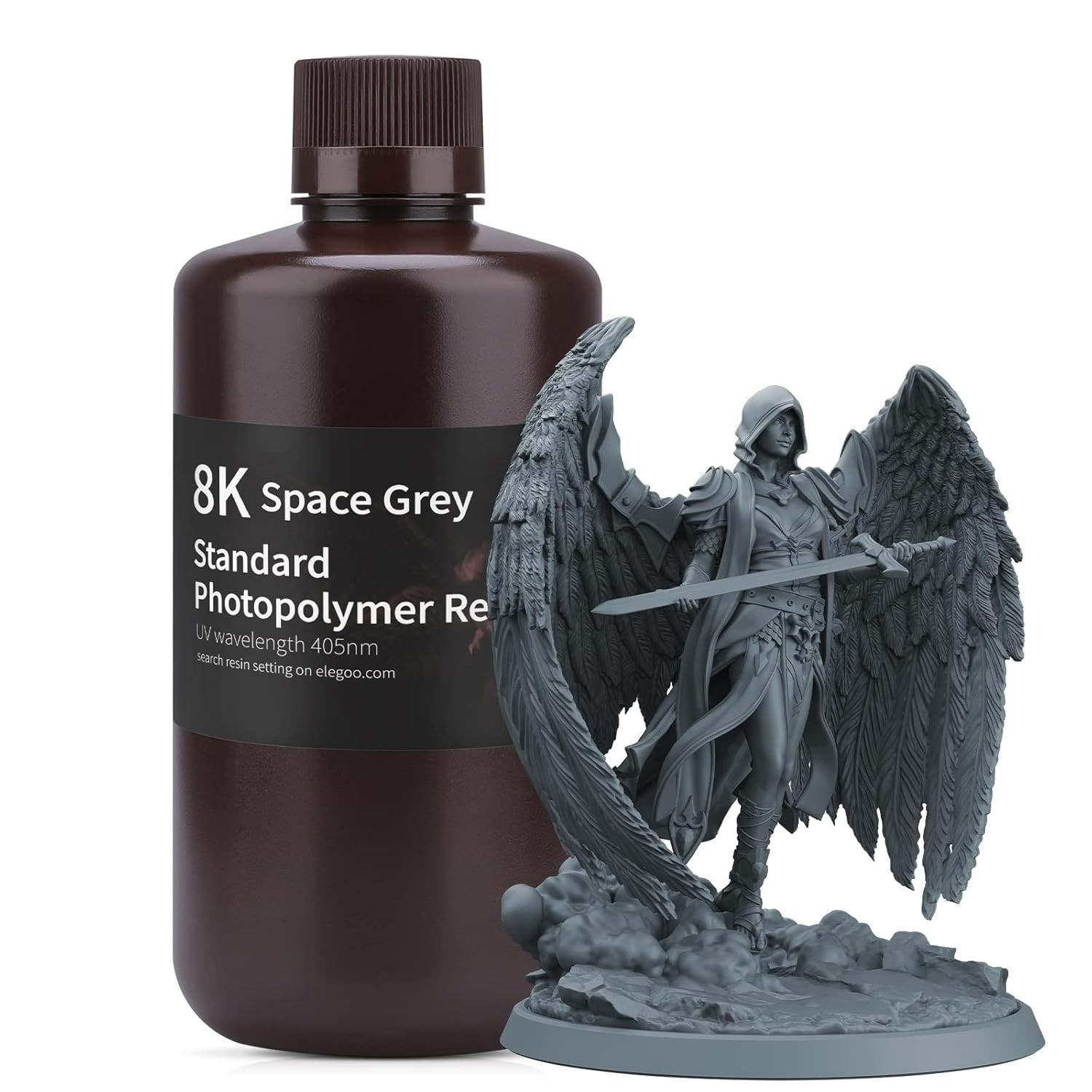 8K 3D Printer Resin, Standard Photopolymer Resin 405nm UV-Curing Resin, Best