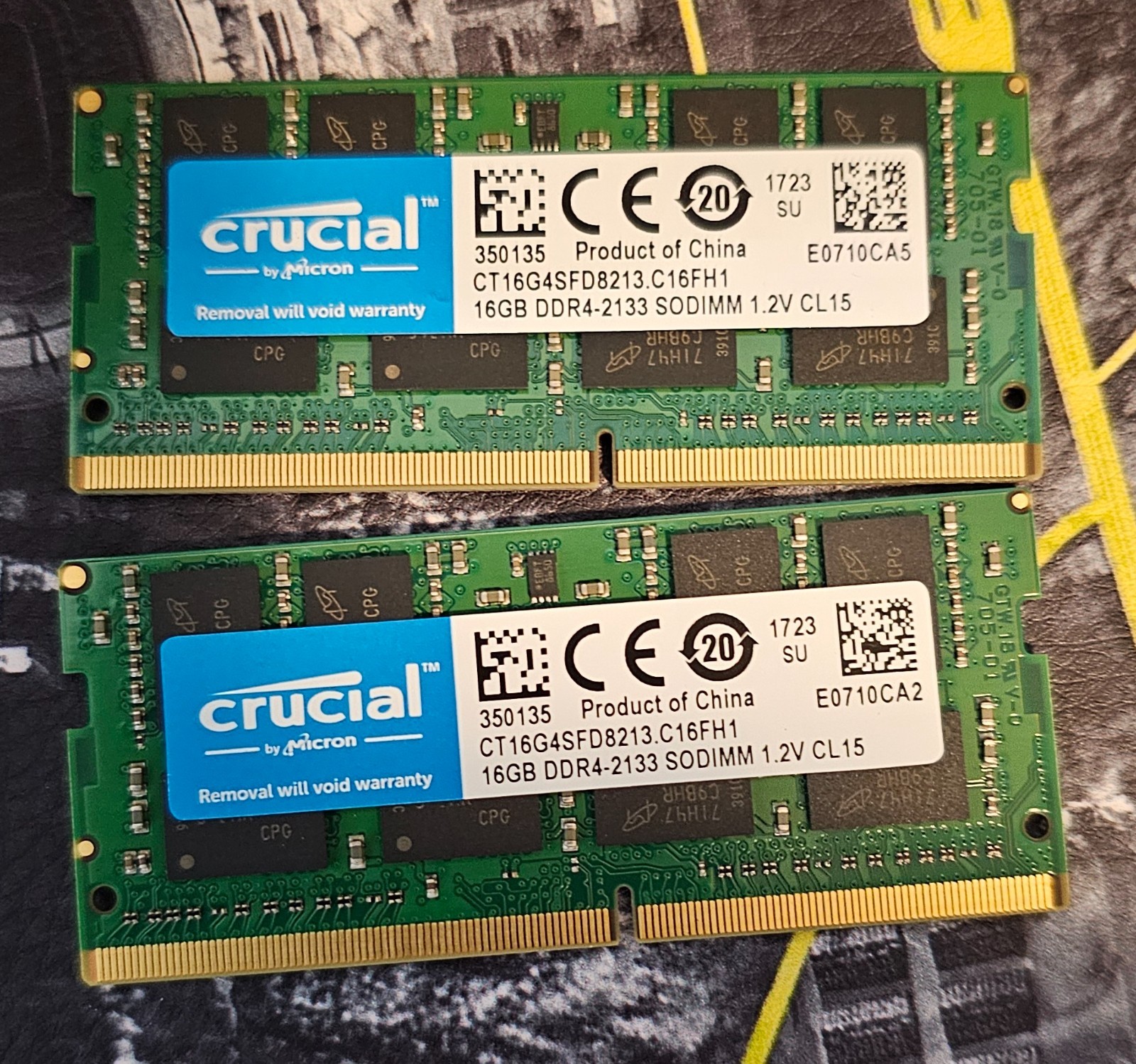 Crucial 32GB (2x 16GB) CL15 DDR4-2133 1.2V Laptop RAM CT16G4SFD8213.C16FH1
