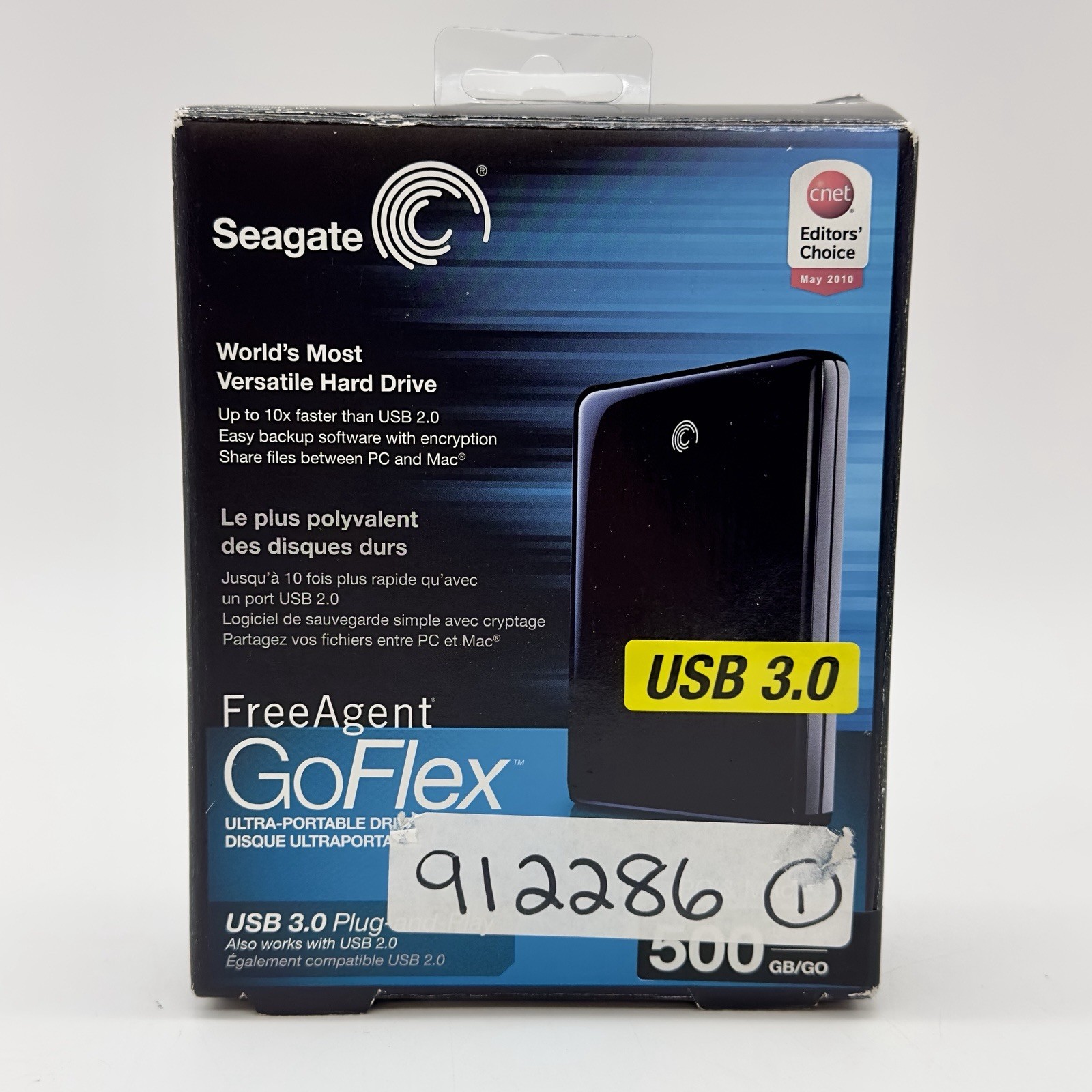 Seagate FreeAgent GoFlex Ultra-Portable Drive 500GB USB 3.0 PC Mac STAA500105