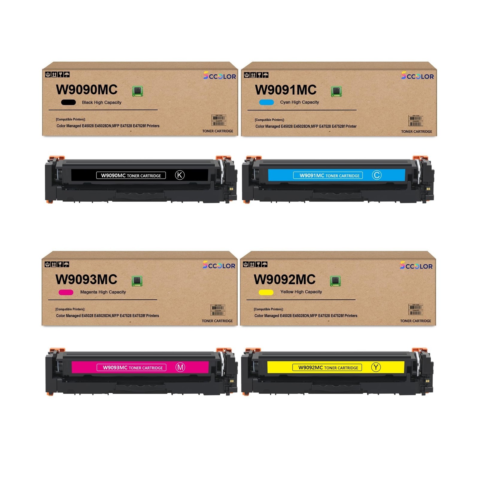 W9090MC Toner Cartridge High Capacity Compatible for HP W9090MC W9091MC W9093...