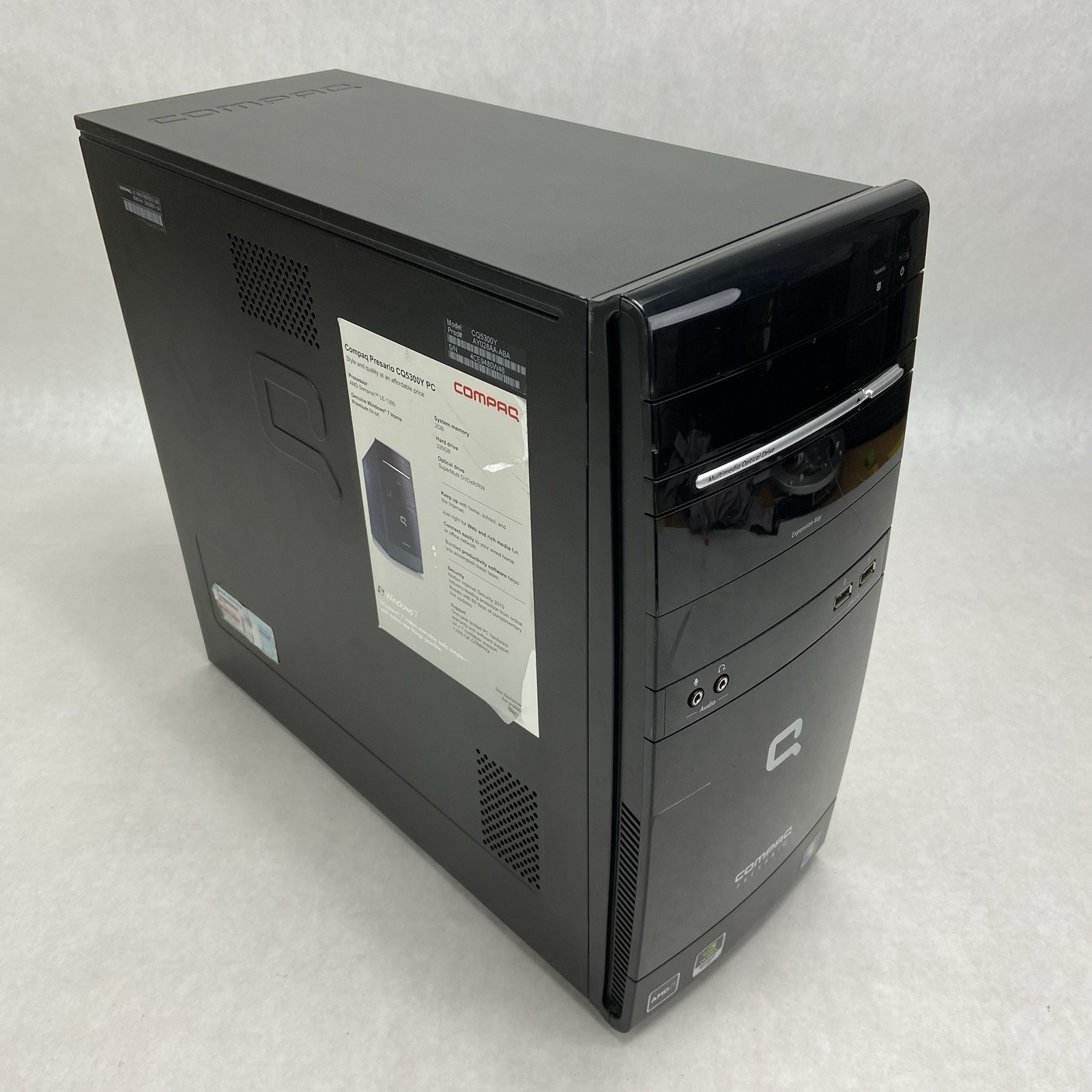 Compaq Presario CQ5300Y MT AMD Sempron LE-1300 2.3 GHz 2 GB RAM No HDD No OS