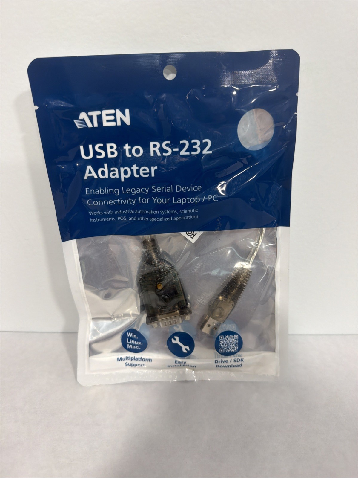 NEW SEALED ATEN USB to RS-232 Serial Adapter Connectivity for Laptop / PC