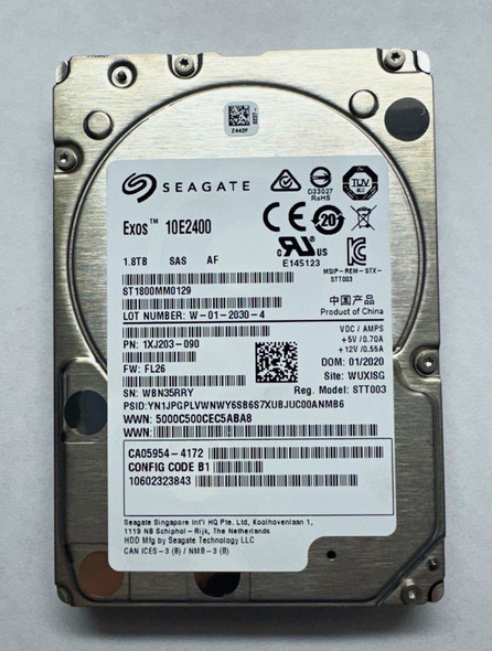 Seagate Exos 10E2400 1.8TB 2.5in SAS 10K 256MB SED ST1800MM0129
