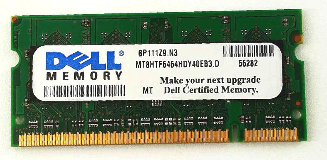 Dell Micron 🔧 1GB DDR2-667 PC2-5300S SO-DIMM Laptop RAM 🟥 ☆