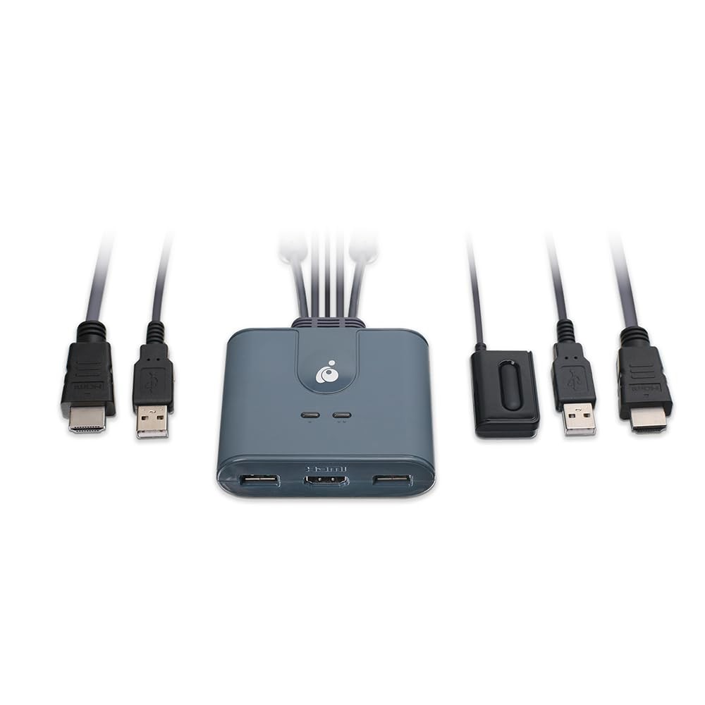 IOGEAR 2Port Full HD KVM Switch with HDMI and USB