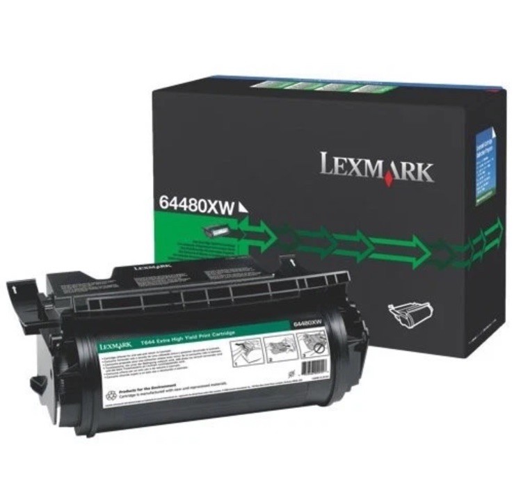 Original Lexmark 64480XW Black Toner. New Sealed Box, We Ship Fast