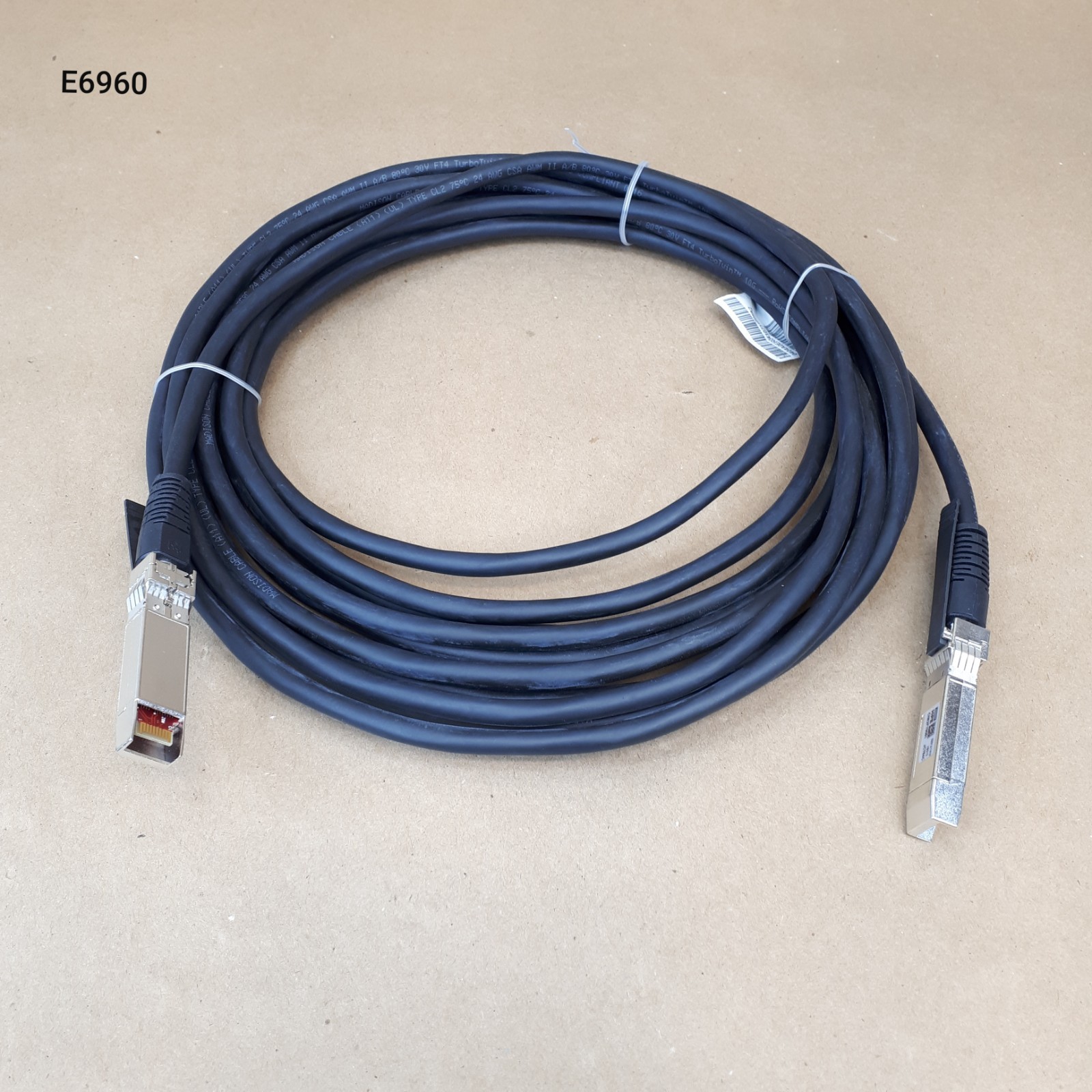 HPE JC784C 10G SFP+ to SFP+ 7m/23ft  24 AWG FT4 Passive DAC Twinax Cable E6960