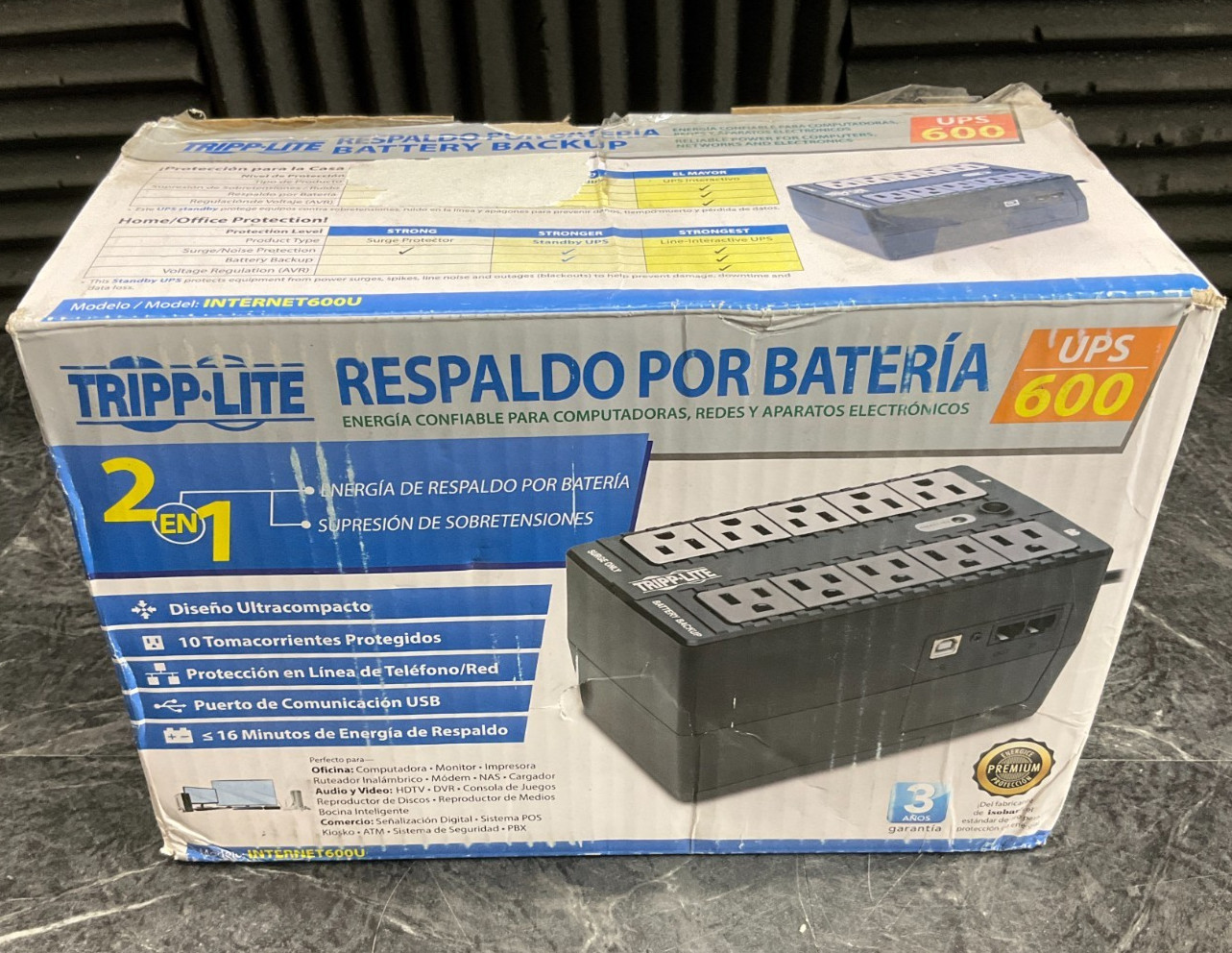 Tripp Lite 600VA UPS INTERNET600U ✨🔥✨NEW OPEN BOX GREAT CONDITION✨🔥✨