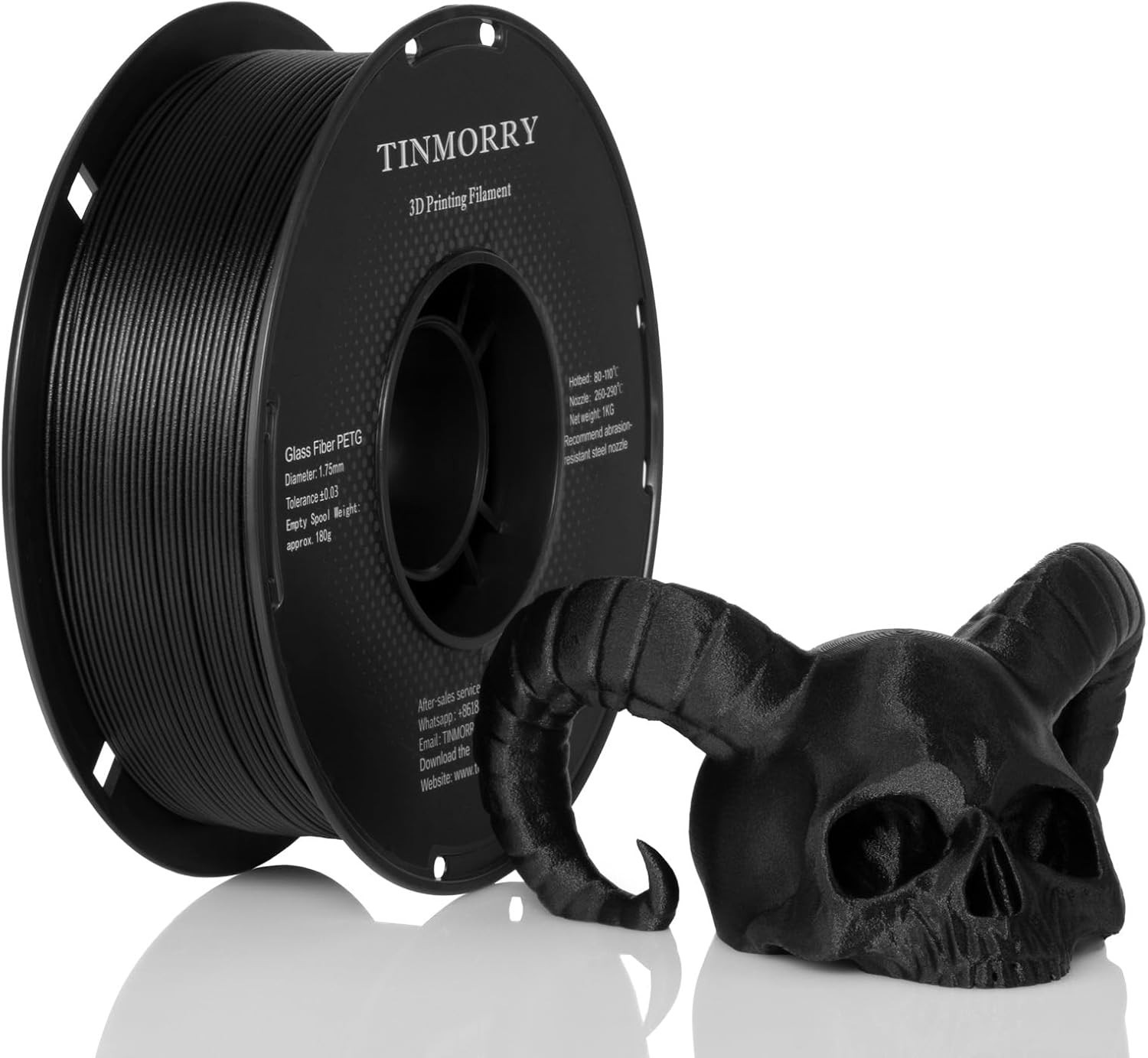 1 KG Rolls Glass Fiber PETG Filament 1.75 Mm, PETG GF 3D Printer Filament,