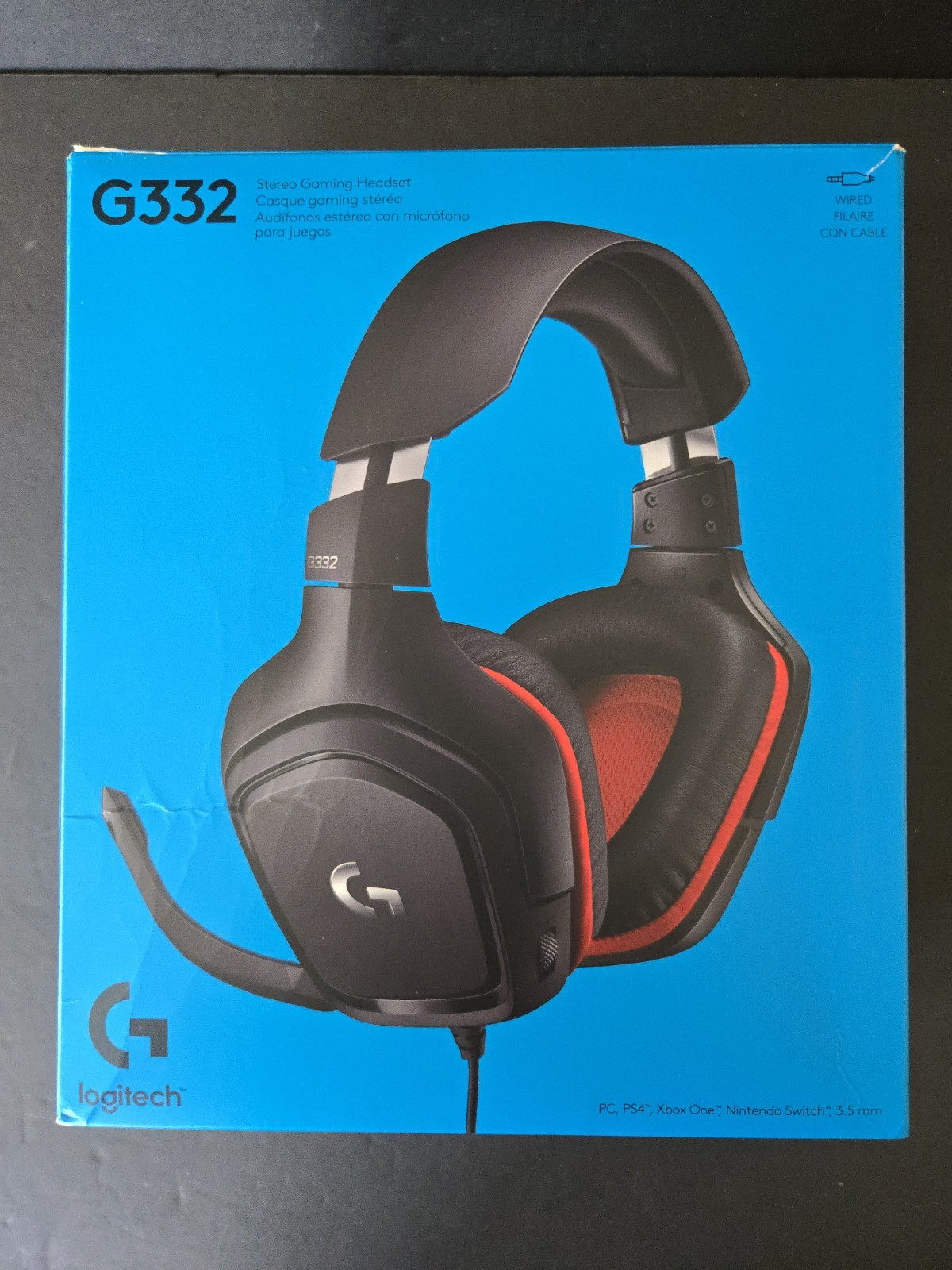 Logitech G332 Stereo Gaming Headset for PC, PS4, Xbox One, Nintendo Switch