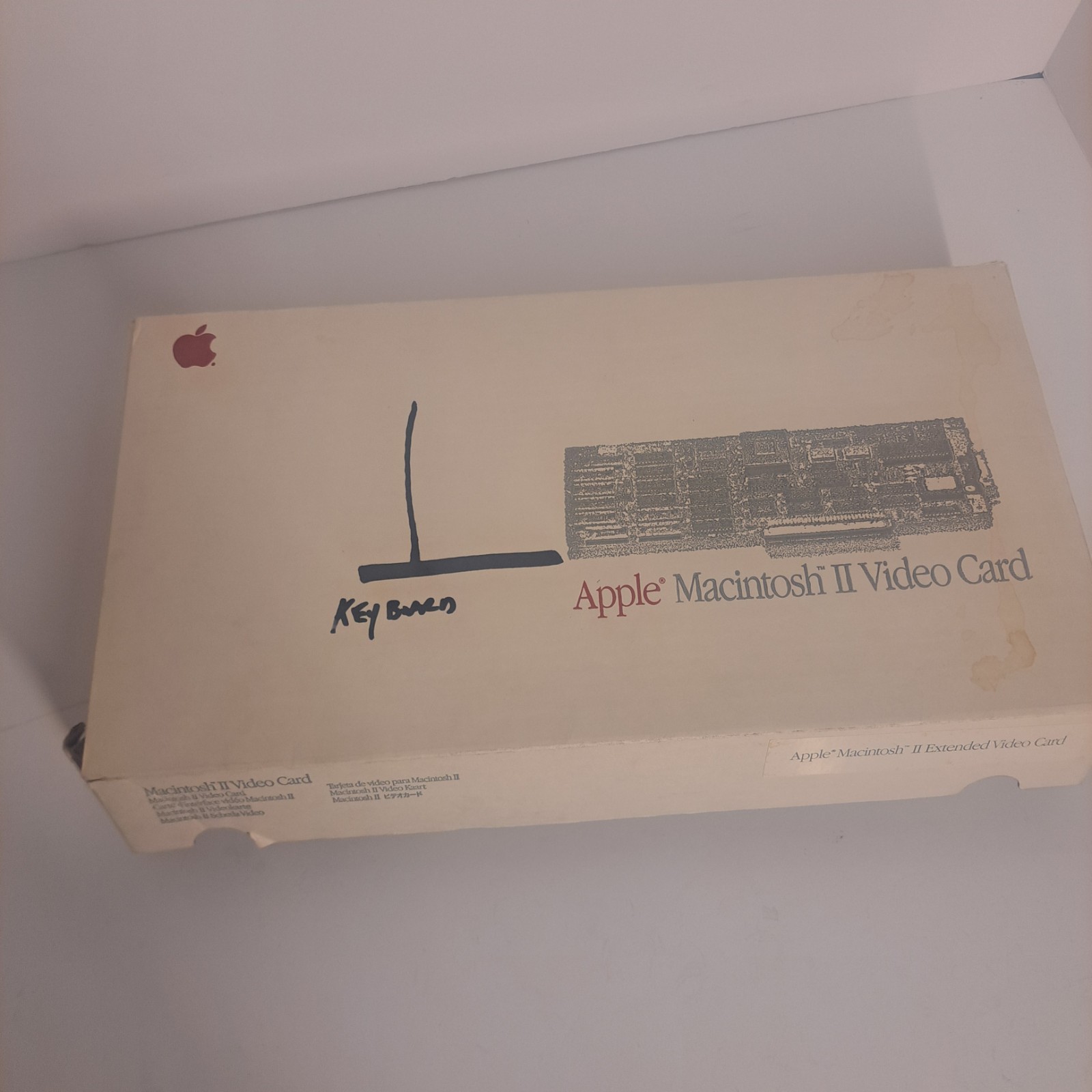 Original Vintage Box For Apple Macintosh II Computer Monochrome Video Card M0211