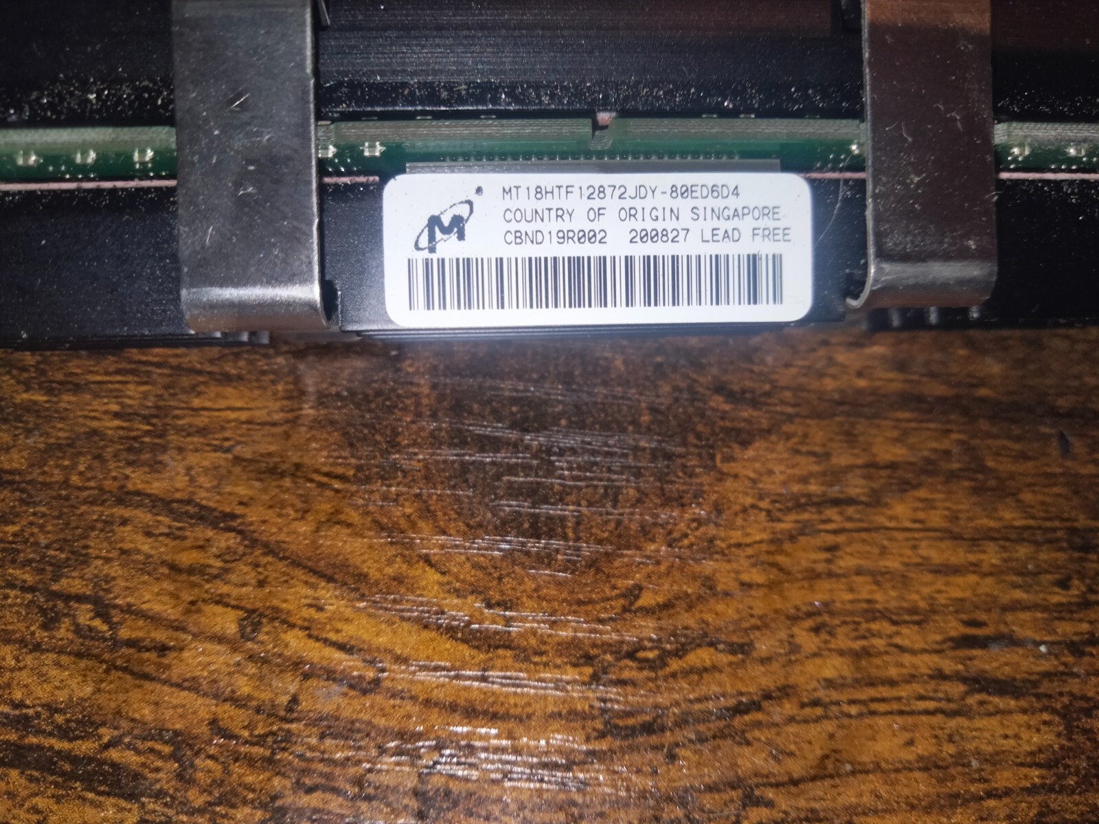 Micron MT18HTF12872JDY-80ED6D4 1GB Memory Ram 800 MHz 240p ECC 1.8V FBDIMM