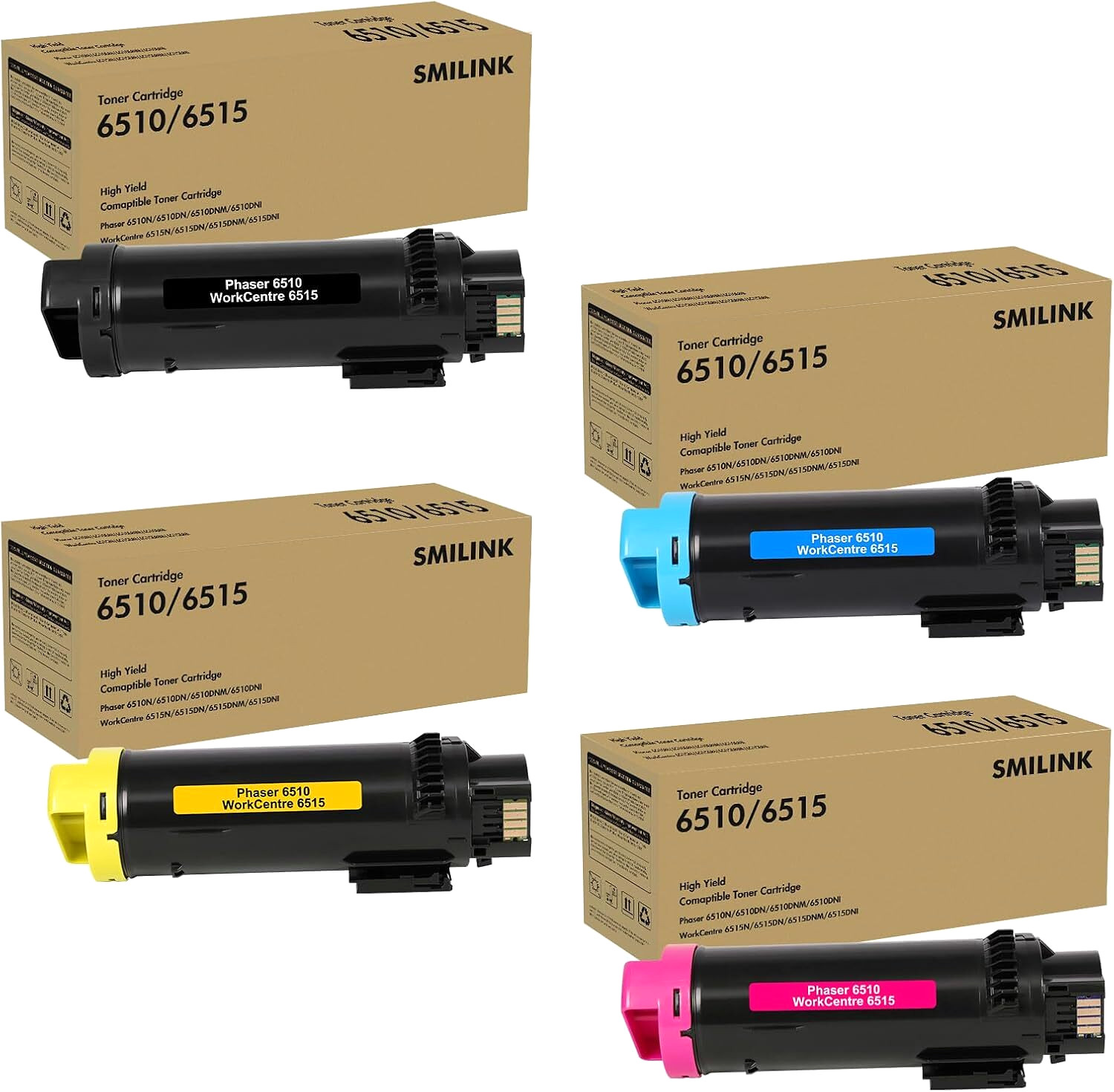 Toner Cartridge Replacement for Xerox Phaser 6510 & WorkCentre 6515 Printers