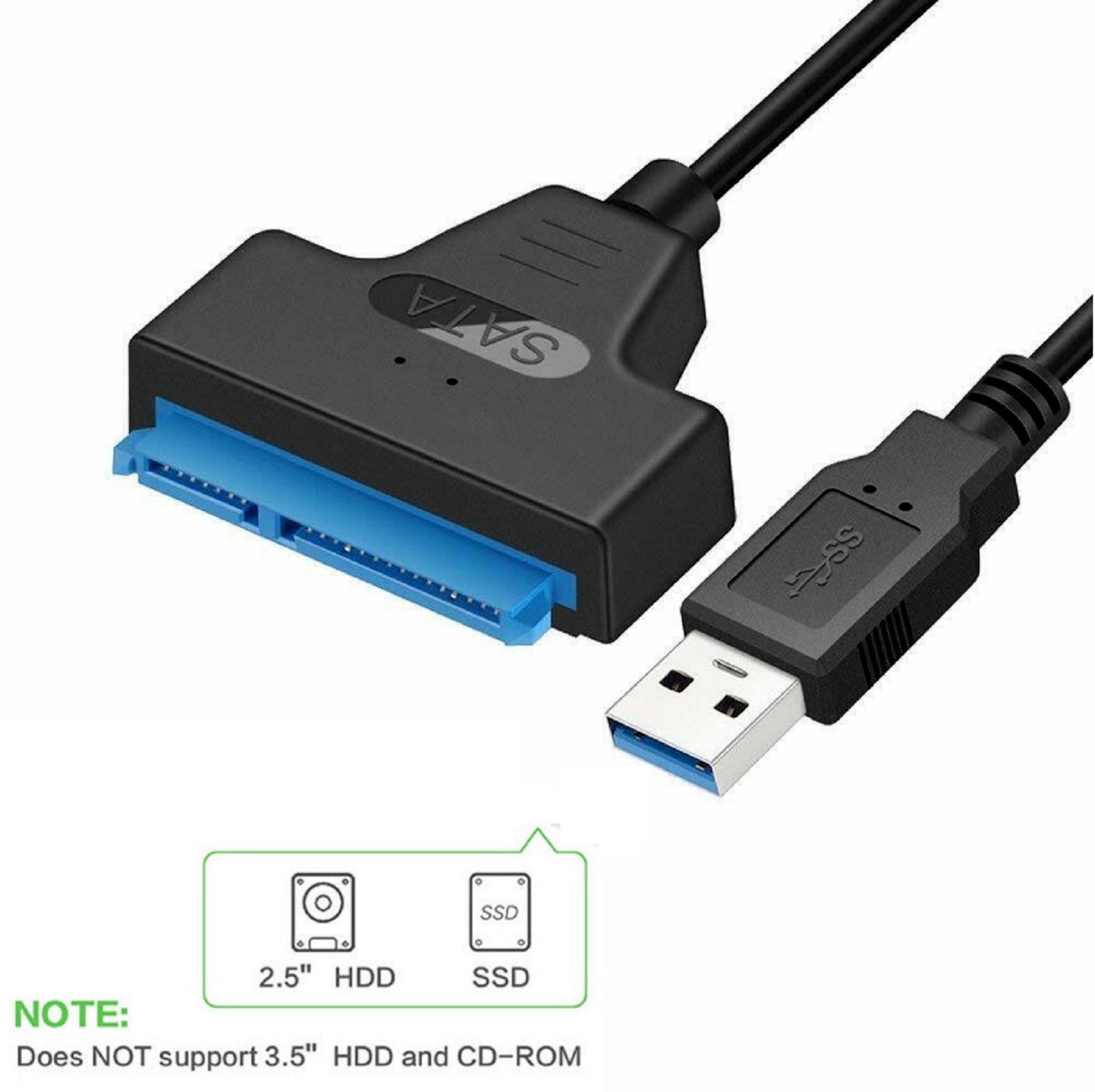 10 X USB 3.0 to 2.5 SATA III Hard Drive Adapter UASP SATA to USB3.0 Converter