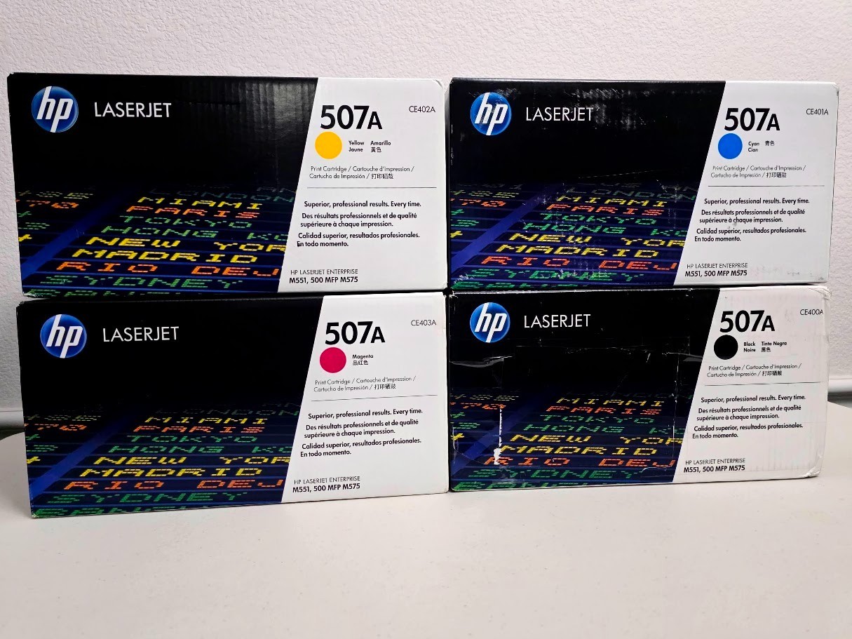 1 HP 507A Magenta (CE403A) Genuine Printer Cartridge