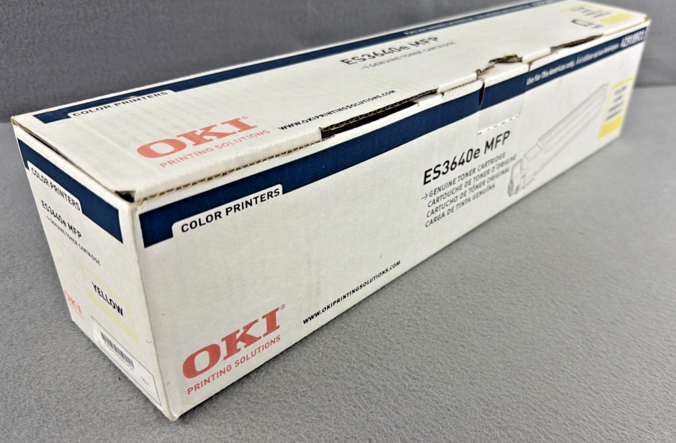 OKI ES3640e MFP (42918921) Yellow Toner Cartridge OEM Genuine Brand New Sealed