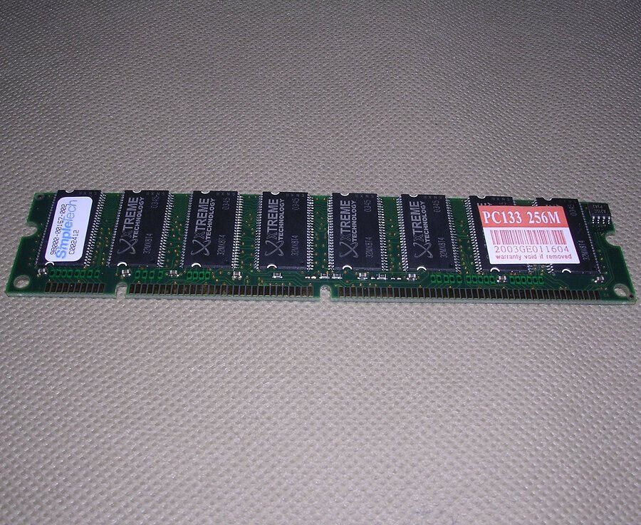SimpleTech 98000-00167-002 C002412 RAM Memory 256MB PC133 2003GE11604 168-Pin