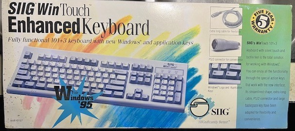 WinTouch SIIG KB-1927 Keyboard: Very Rare New In Box