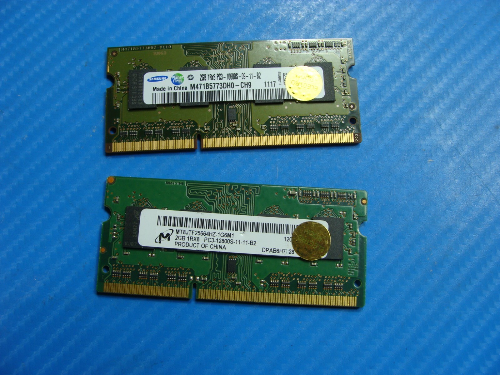 HP g6-1a30us Samsung Micron 4Gb 2x2GB Memory m471b5773dh0 mt8jtf25664hz-1g6m1