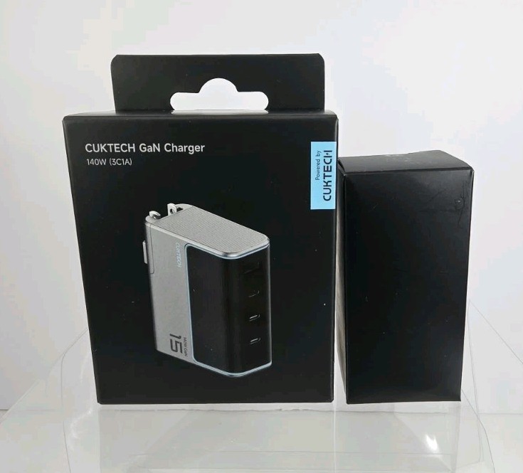 Cuktech 15 140W Usb C Charger 4-Port Foldable Laptop Block Advanced Gan Power