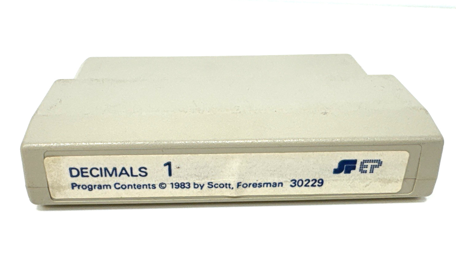 Decimals 1 Scott Foresman 30229 Cartridge 1983 for TI99/4a (Tested)