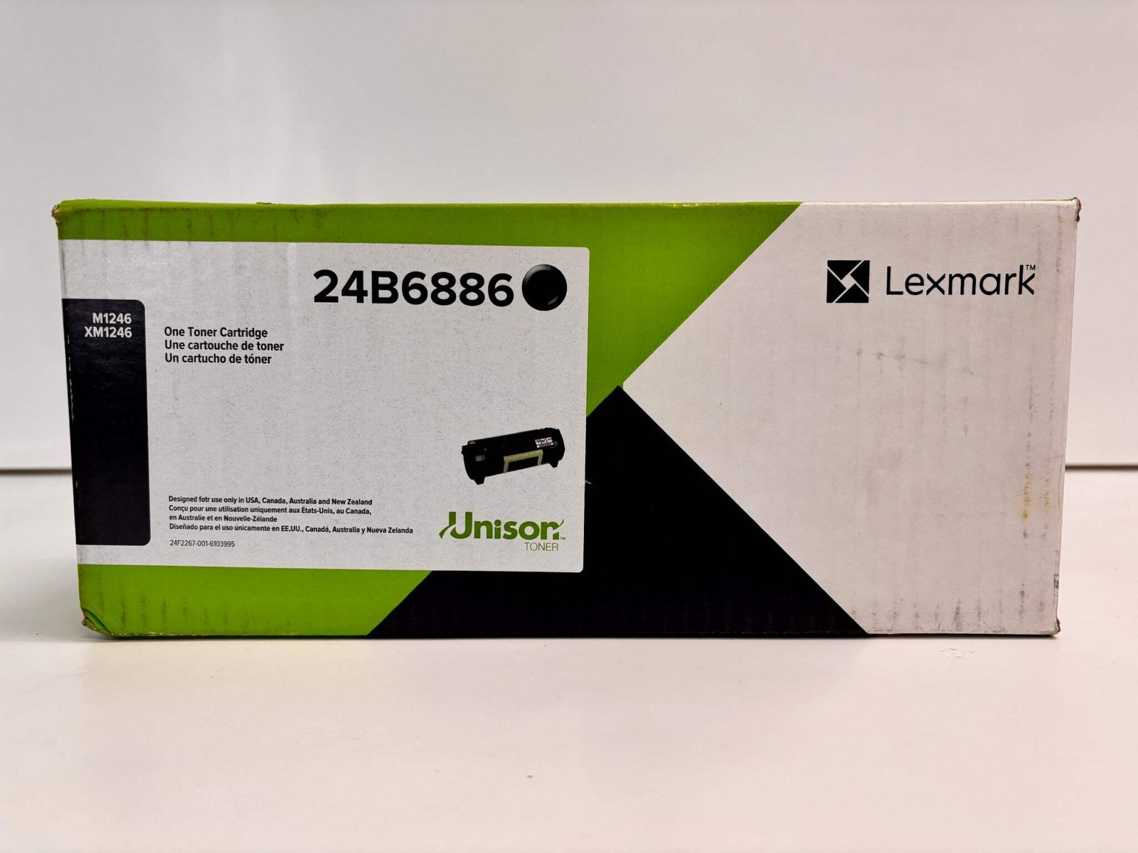 Open OEM Lexmark M3250, XM3250 Black Toner Cartridge 24B6887 Sealed Bag