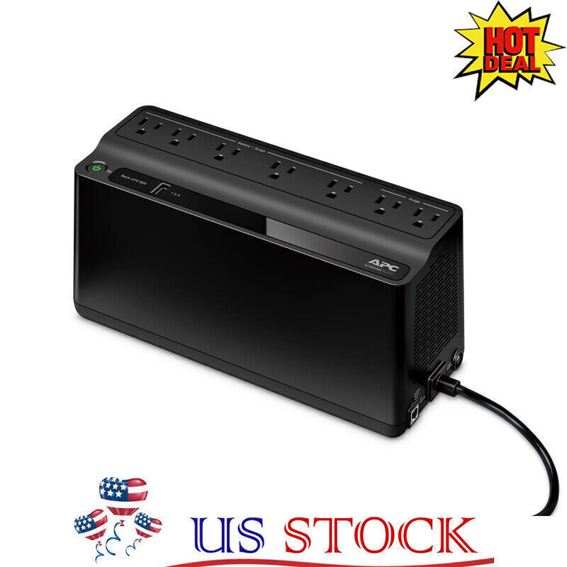 600 V Battery Backup Power Supply & Surge Protector Portable Emergency Power New