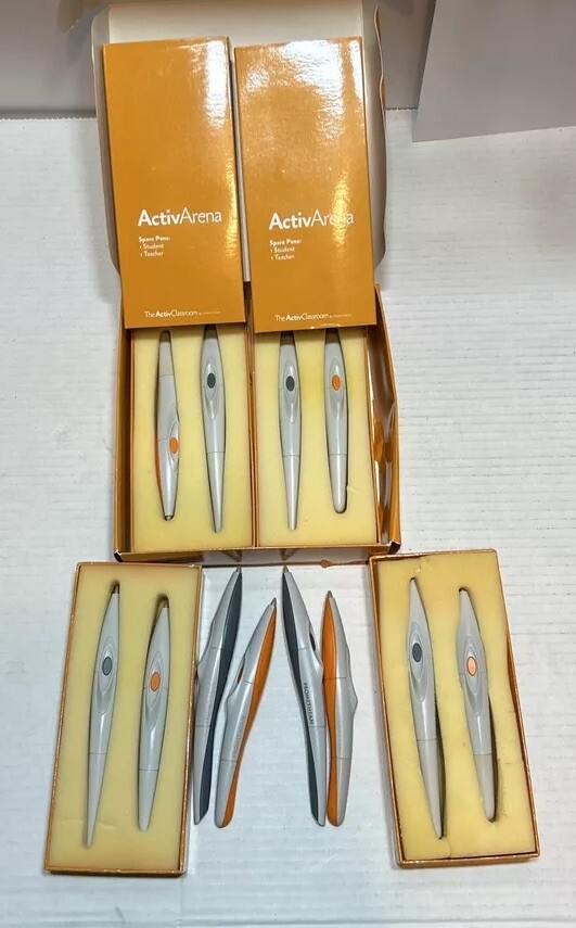 Lot Of 6 PROMETHEAN ACTIVARENA SPARE PEN SETS STYLUS M6-4 TOTAL Of 12 PENS