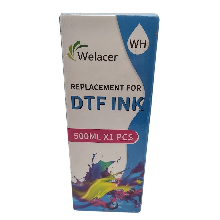 Welacer White DTF Ink 500ml Replacement Ink Expired 06/2026 Sealed