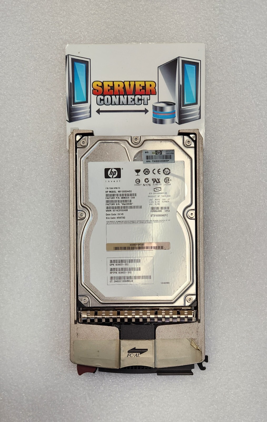  NB1000D4450 404403-002 HP 1TB EVA 7.2K FATA HARD DRIVE AG883-64201