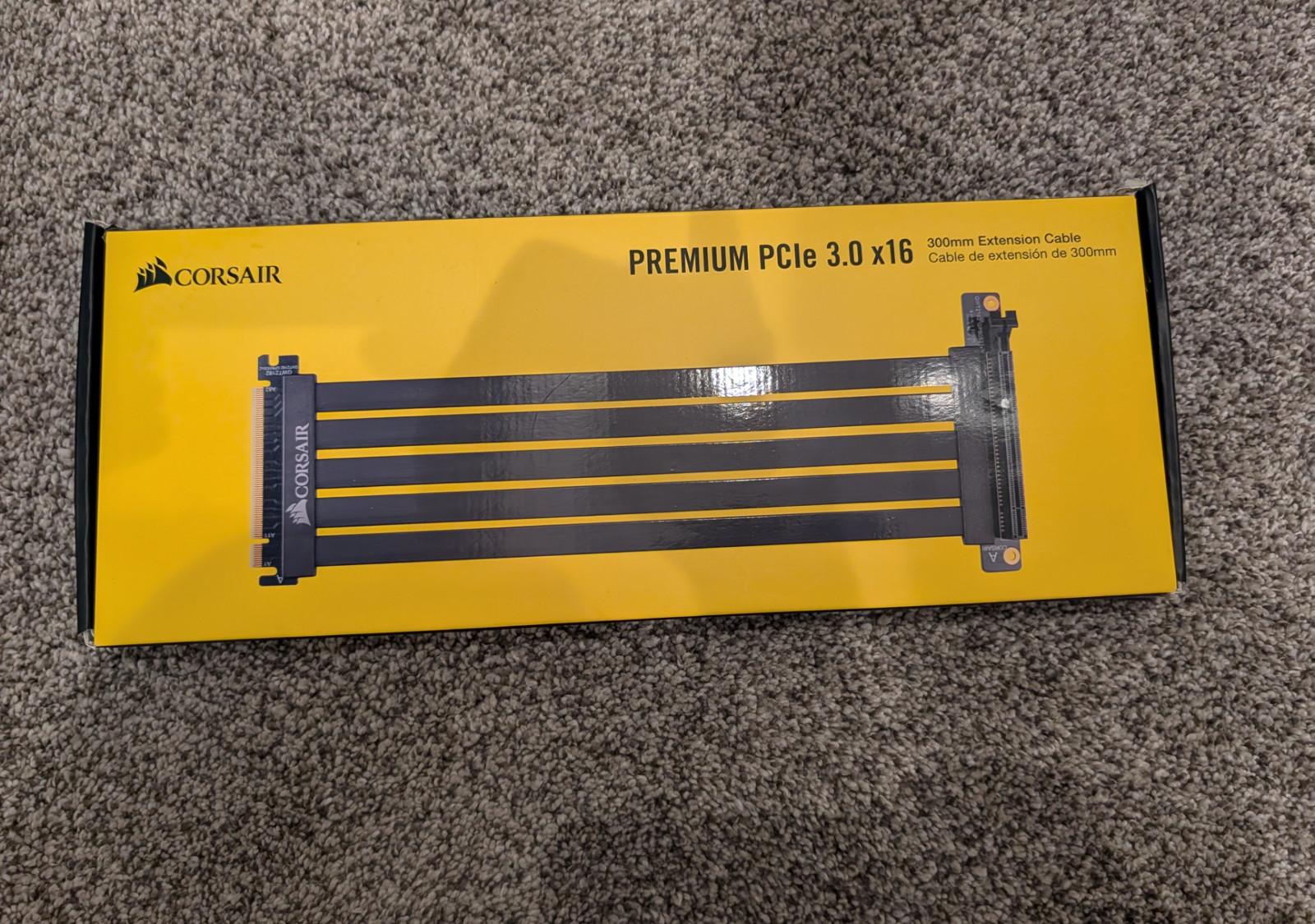 Corsair Premium PCIe 3.0 x16 Riser Extension Cable 300mm